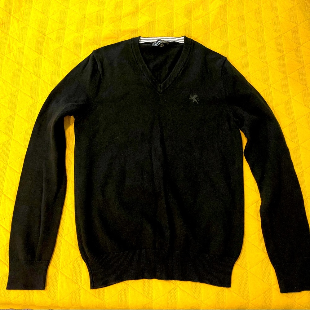 Express Men’s Black V-Neck sweater size Small